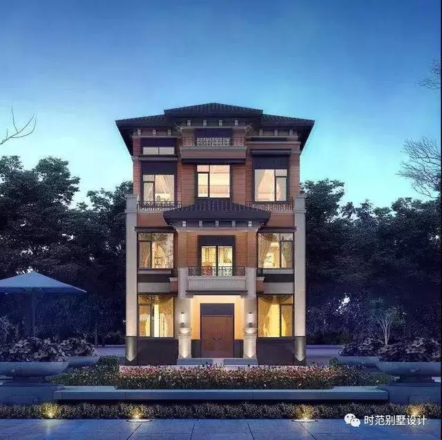 四層新中式別墅設(shè)計(jì)圖，布局實(shí)用性很強(qiáng)，非常受歡迎