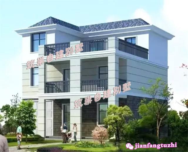 帶車庫農(nóng)村三層自建房全套設(shè)計(jì)圖，簡(jiǎn)潔大氣，根據(jù)農(nóng)村生活需求進(jìn)行設(shè)計(jì)