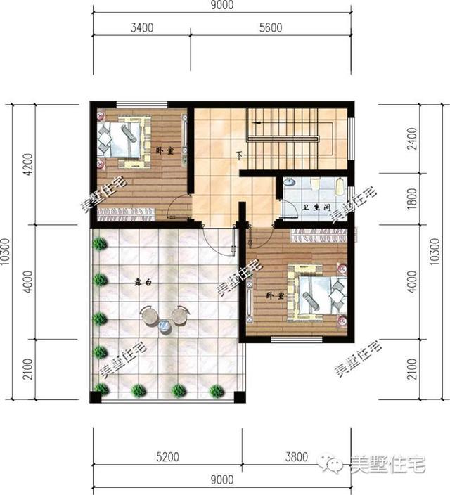 適合宅基地小面寬的別墅設(shè)計(jì)圖，外觀漂亮，室內(nèi)布局也十分合理