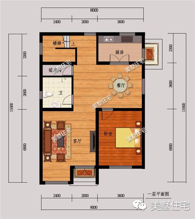 適合宅基地小面寬的別墅設(shè)計(jì)圖，外觀漂亮，室內(nèi)布局也十分合理