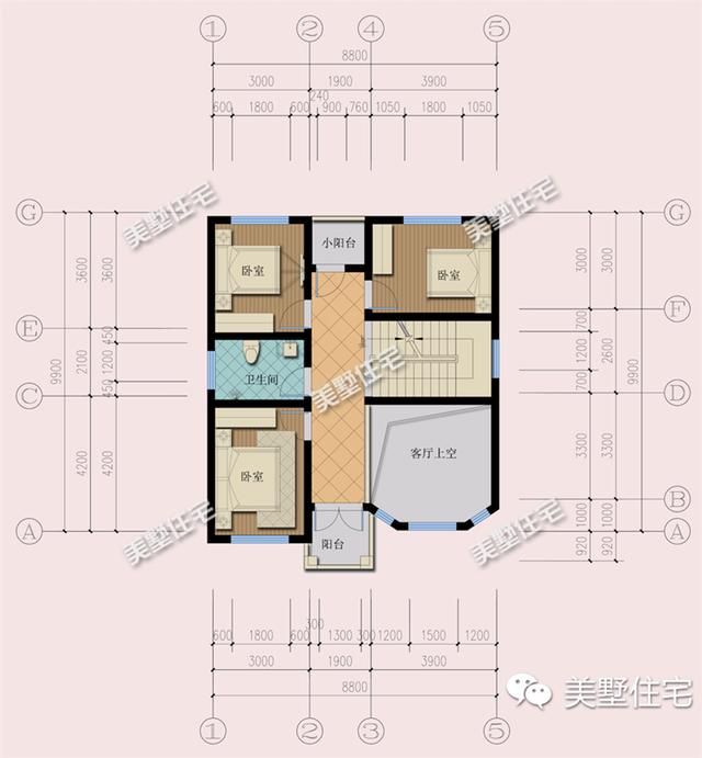 適合宅基地小面寬的別墅設(shè)計(jì)圖，外觀漂亮，室內(nèi)布局也十分合理