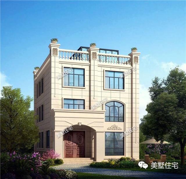 適合宅基地小面寬的別墅設(shè)計(jì)圖，外觀漂亮，室內(nèi)布局也十分合理