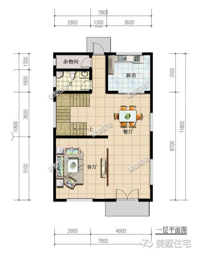 適合宅基地小面寬的別墅設(shè)計(jì)圖，外觀漂亮，室內(nèi)布局也十分合理