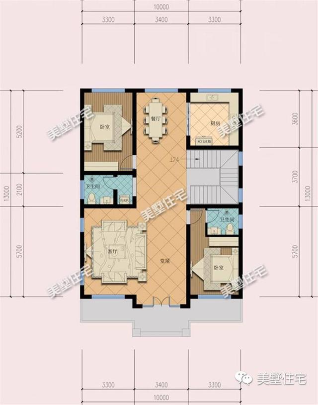 適合宅基地小面寬的別墅設(shè)計(jì)圖，外觀漂亮，室內(nèi)布局也十分合理
