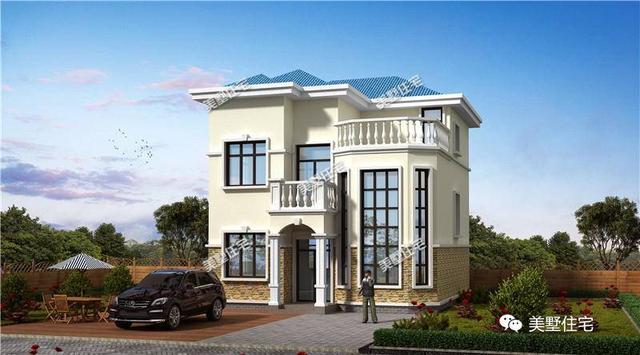 適合宅基地小面寬的別墅設(shè)計(jì)圖，外觀漂亮，室內(nèi)布局也十分合理