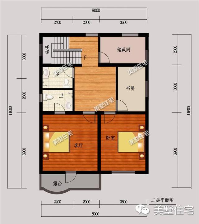 適合宅基地小面寬的別墅設(shè)計(jì)圖，外觀漂亮，室內(nèi)布局也十分合理