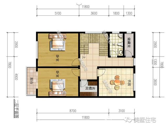 適合宅基地小面寬的別墅設(shè)計(jì)圖，外觀漂亮，室內(nèi)布局也十分合理