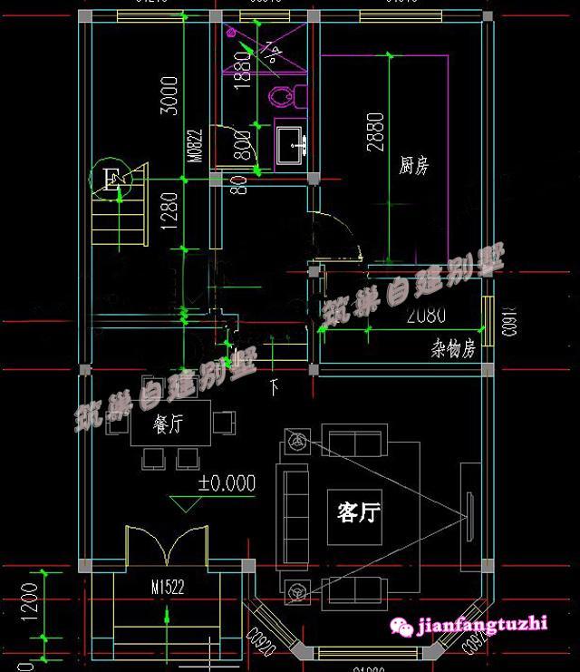 農(nóng)村三層小別墅設(shè)計(jì)住宅施工圖，適合農(nóng)村建造
