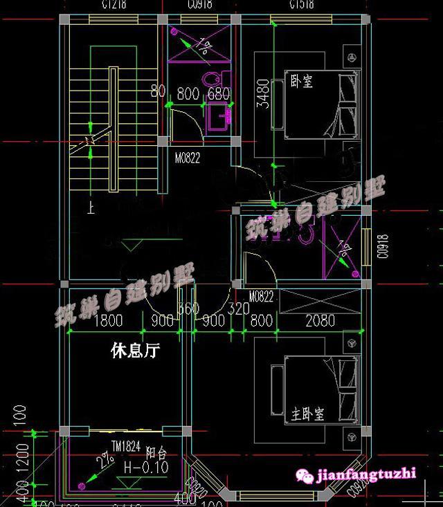 農(nóng)村三層小別墅設(shè)計(jì)住宅施工圖，適合農(nóng)村建造
