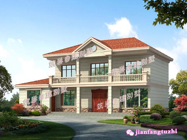 簡(jiǎn)約實(shí)用二層農(nóng)村自建別墅設(shè)計(jì)圖，大陽(yáng)臺(tái)+糧倉(cāng)+車庫(kù)+老人套房設(shè)計(jì)，超級(jí)實(shí)用