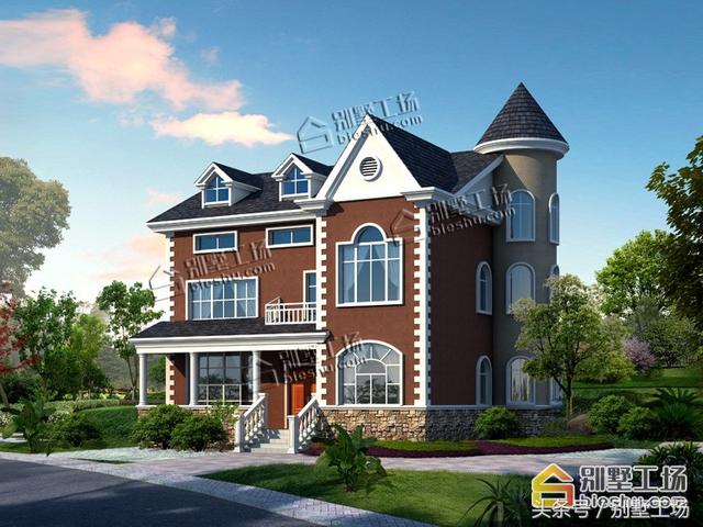 精選二層歐式城堡別墅設(shè)計(jì)圖，豪華+小清新，令你驚喜不斷