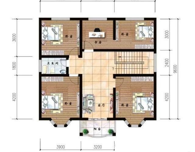 二層小戶型自建房，主體造價20萬，經(jīng)濟實用，接地氣的好戶型