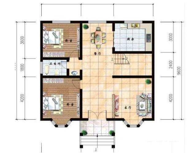 二層小戶型自建房，主體造價20萬，經(jīng)濟實用，接地氣的好戶型