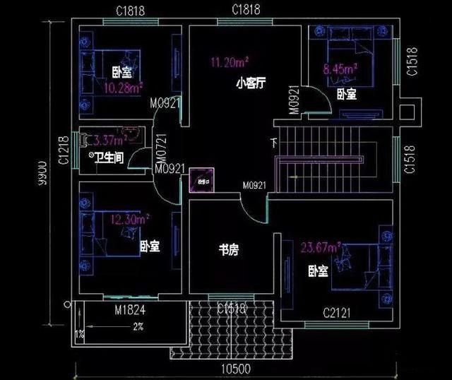 二層小戶型自建房，主體造價20萬，經(jīng)濟實用，接地氣的好戶型