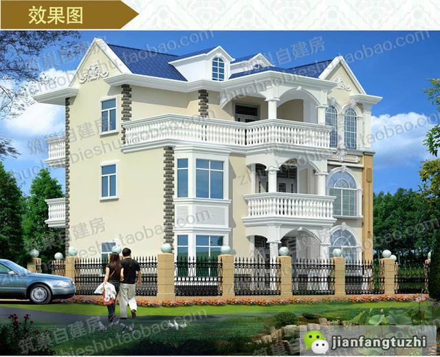 3款三層農(nóng)村自建房設(shè)計(jì)施工圖，采光充沛、通風(fēng)流暢，空間利用率高