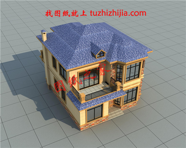 2019二層農村新款別墅戶型圖，占地不到110平米