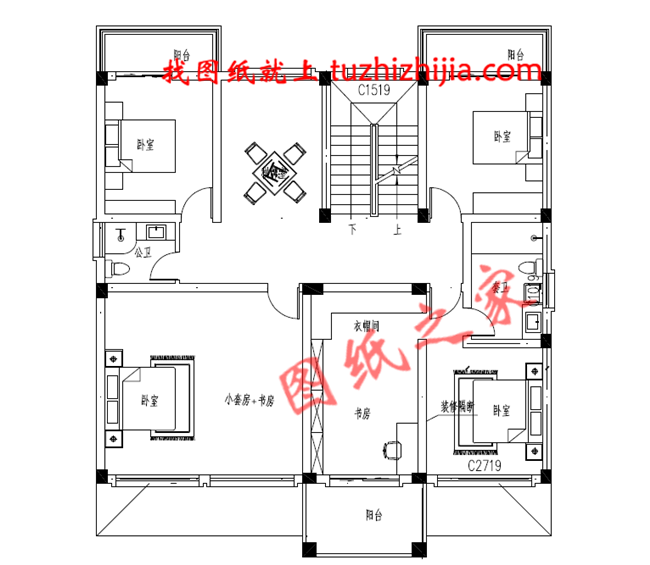 2019年新款徽式新農村二層樓房設計圖，黑瓦白墻