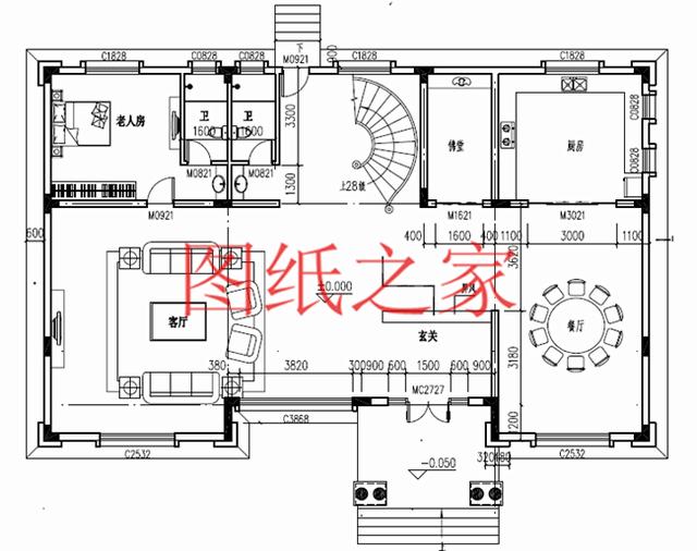 二層別墅設(shè)計(jì)圖，高端大氣上檔次，村里人都很羨慕