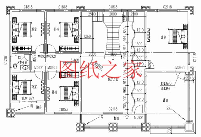 二層別墅設(shè)計(jì)圖，高端大氣上檔次，村里人都很羨慕