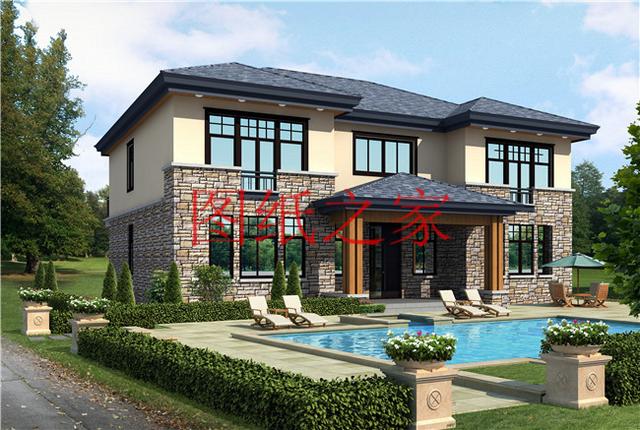 二層別墅設(shè)計(jì)圖，高端大氣上檔次，村里人都很羨慕