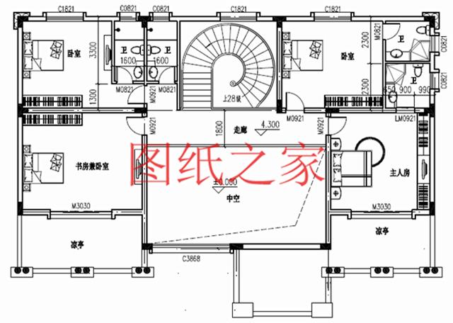 二層別墅設(shè)計(jì)圖，高端大氣上檔次，村里人都很羨慕