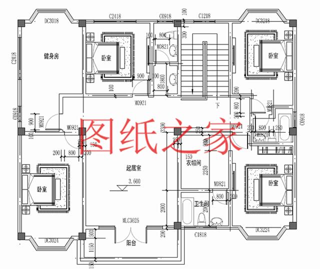二層別墅設(shè)計(jì)圖，高端大氣上檔次，村里人都很羨慕