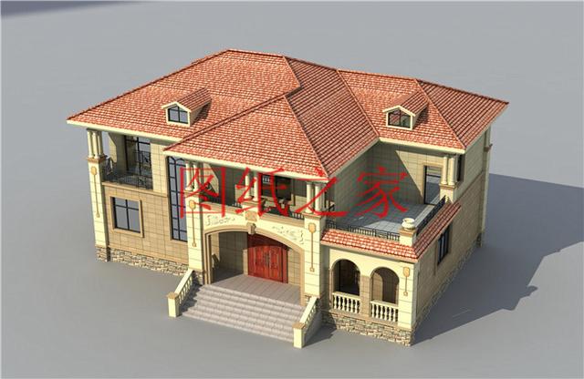 二層別墅設(shè)計(jì)圖，高端大氣上檔次，村里人都很羨慕