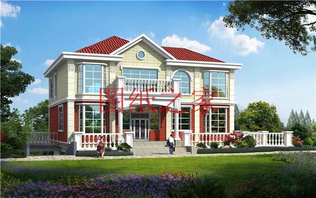 二層別墅設(shè)計(jì)圖，高端大氣上檔次，村里人都很羨慕