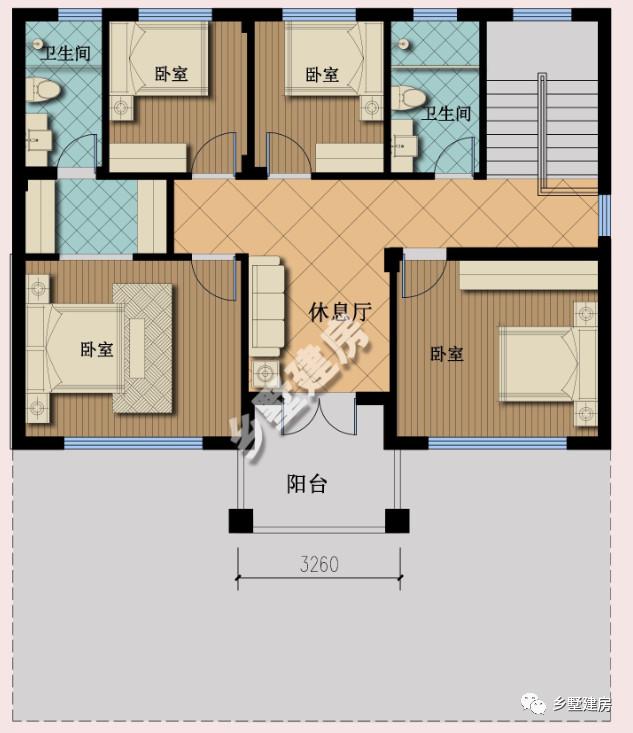 這款11X14米農(nóng)村別墅設(shè)計圖，外觀低調(diào)優(yōu)雅，不驕不奢，剛建好，全村都不淡定