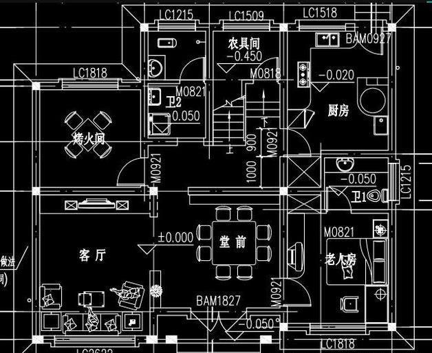 5款25萬帶堂屋自建房設(shè)計施工圖，隨便挑隨便選