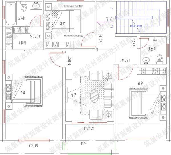 5款25萬帶堂屋自建房設(shè)計施工圖，隨便挑隨便選