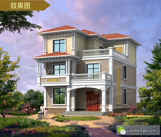 7款開間9米農(nóng)村自建房設計圖紙，三層四層都有，你喜歡哪款呢？