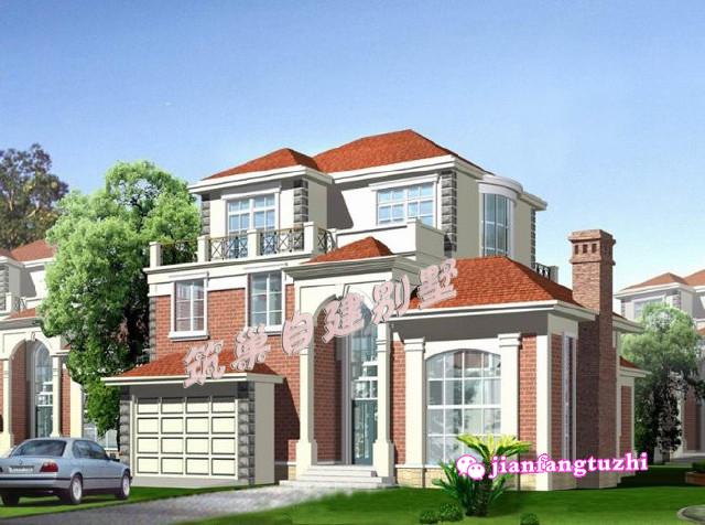 框架結(jié)構(gòu)農(nóng)村三層歐式洋氣別墅設(shè)計圖，造型美觀，建好讓你風(fēng)風(fēng)光光