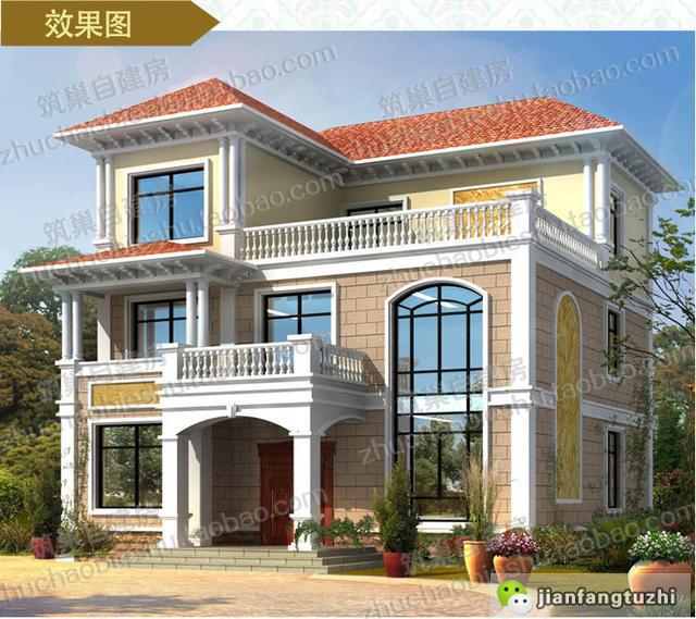 4款三層農(nóng)村住宅設(shè)計(jì)圖，帶豪華臥室套房+車庫(kù)+挑空客廳，想要的應(yīng)有盡有