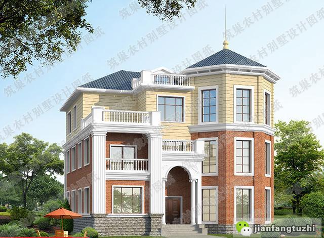 4款三層農(nóng)村住宅設(shè)計(jì)圖，帶豪華臥室套房+車庫(kù)+挑空客廳，想要的應(yīng)有盡有