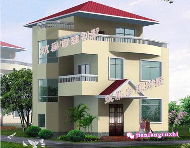 農(nóng)村二層半田園風(fēng)格別墅設(shè)計(jì)圖，外觀好，造價(jià)經(jīng)濟(jì)，20萬就能建成