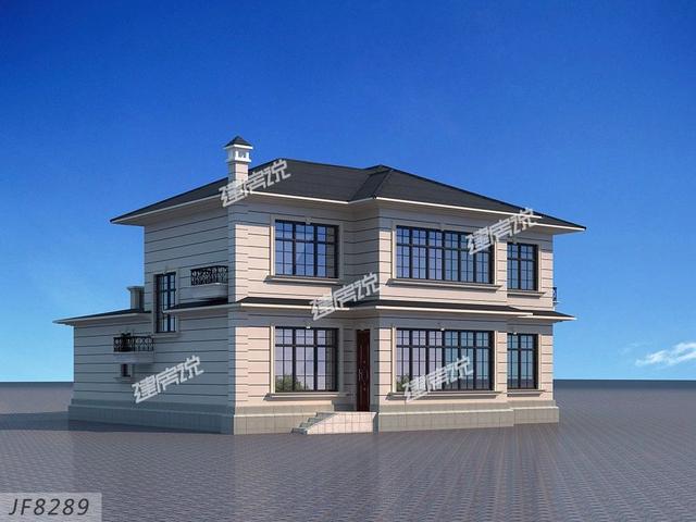 大多數(shù)人想建的二層別墅設(shè)計圖，層數(shù)不高不低，造價不也會太高