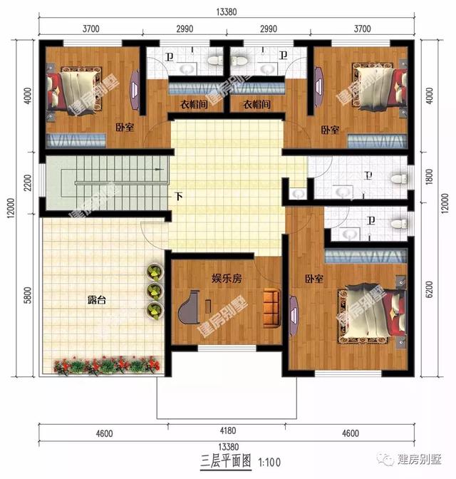 兩款歐式農(nóng)村別墅設計圖，第二棟湖南地區(qū)的人民應該都喜歡建