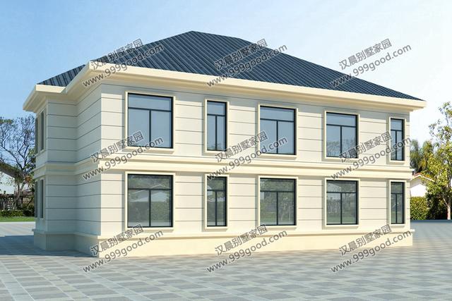 3套2層農村簡歐式別墅設計圖，實用經濟，有一種獨特的韻味