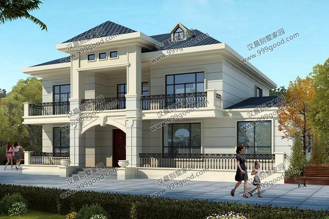 3套2層農村簡歐式別墅設計圖，實用經濟，有一種獨特的韻味