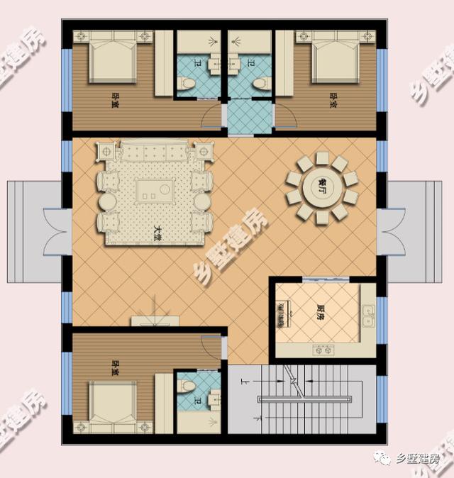 今年新款兩層自建別墅設(shè)計(jì)圖，外觀和室內(nèi)布局都比較適合建在農(nóng)村