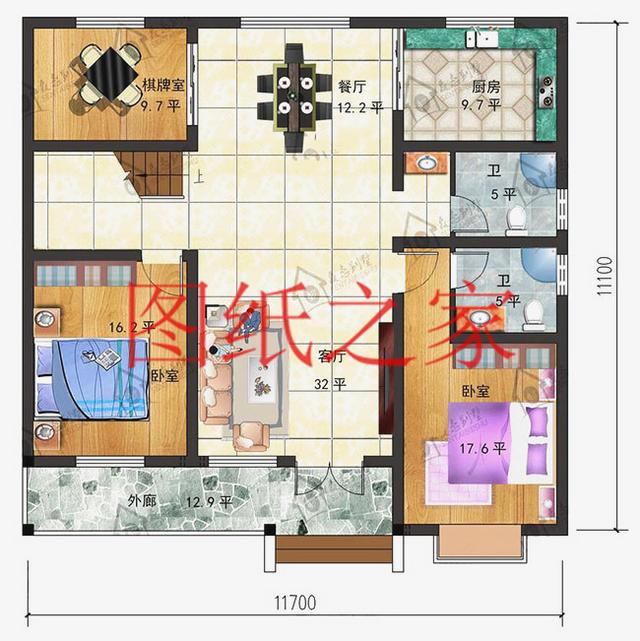 農(nóng)村一層別墅設(shè)計圖，經(jīng)濟又實用，溫馨舒適，比樓房更漂亮