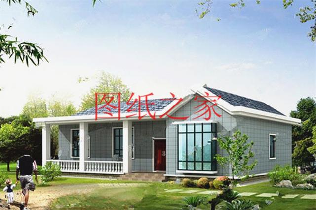 農(nóng)村一層別墅設(shè)計圖，經(jīng)濟又實用，溫馨舒適，比樓房更漂亮