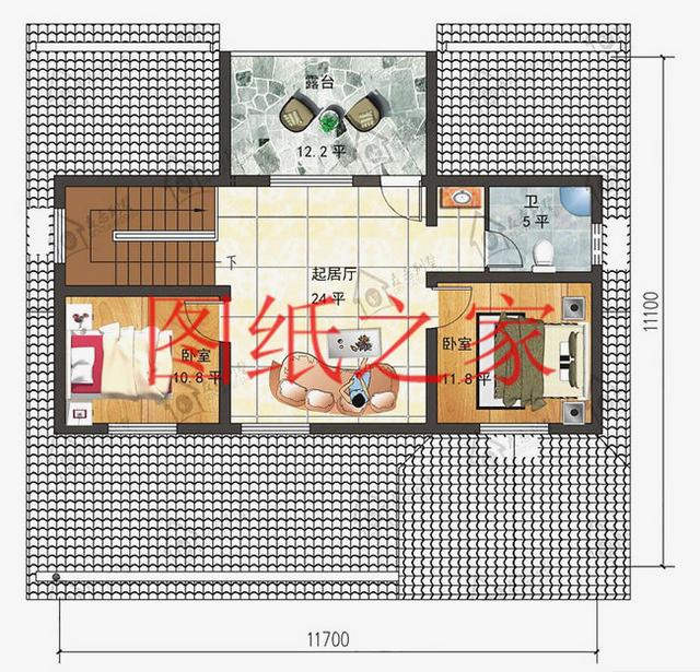 農(nóng)村一層別墅設(shè)計圖，經(jīng)濟又實用，溫馨舒適，比樓房更漂亮