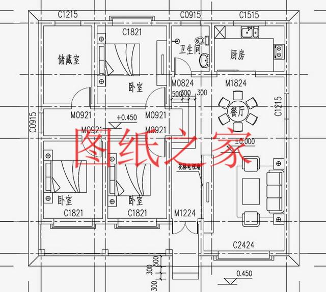 農(nóng)村一層別墅設(shè)計圖，經(jīng)濟又實用，溫馨舒適，比樓房更漂亮