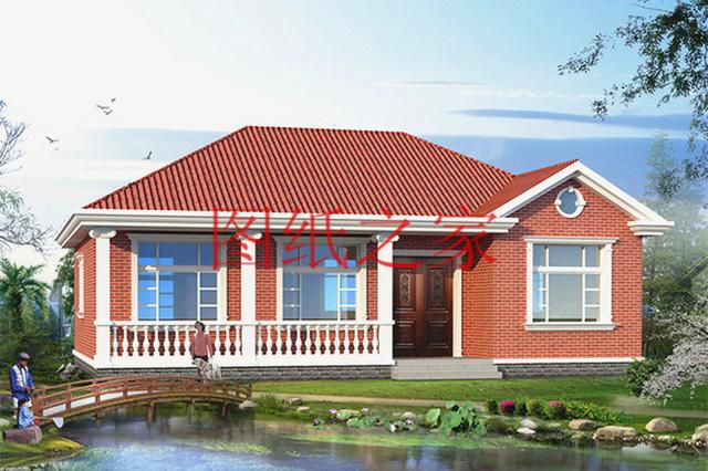 農(nóng)村一層別墅設(shè)計圖，經(jīng)濟又實用，溫馨舒適，比樓房更漂亮