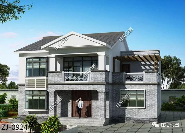 中式農(nóng)村自建房別墅設(shè)計(jì)圖，大堂屋大客廳多臥室設(shè)計(jì)，太實(shí)用了