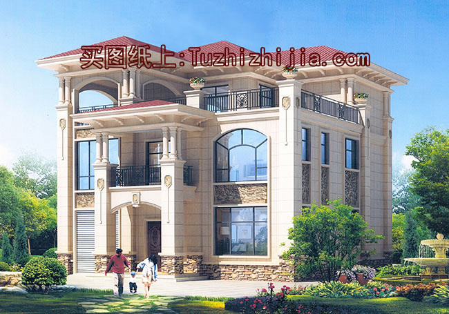 造價(jià)50萬(wàn)左右農(nóng)村三層別墅，高端大氣上檔次，全村最漂亮！