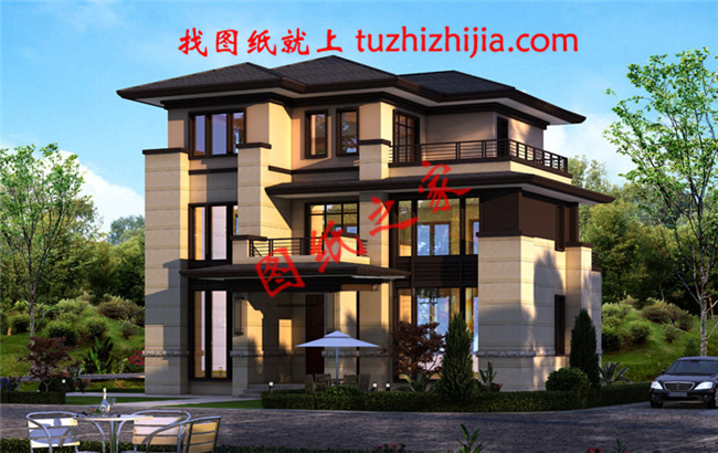 造價(jià)50萬(wàn)左右農(nóng)村三層別墅，高端大氣上檔次，全村最漂亮！