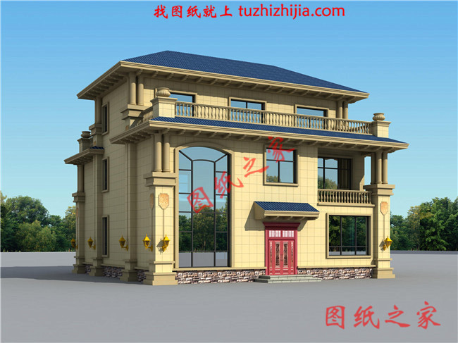 造價(jià)50萬(wàn)左右農(nóng)村三層別墅，高端大氣上檔次，全村最漂亮！